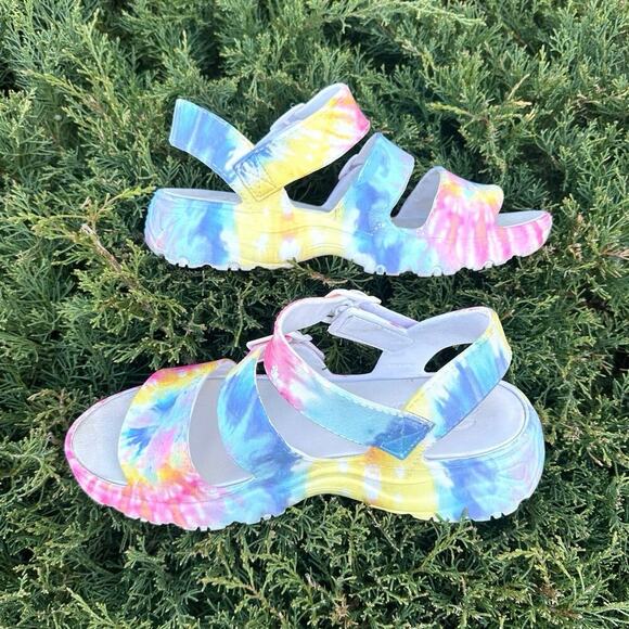 Skechers Women's Cali Gear D'Lite‎ 2.0 Molded 3-Strap Luxe Foam Sandals Size 10 - Picture 6 of 16